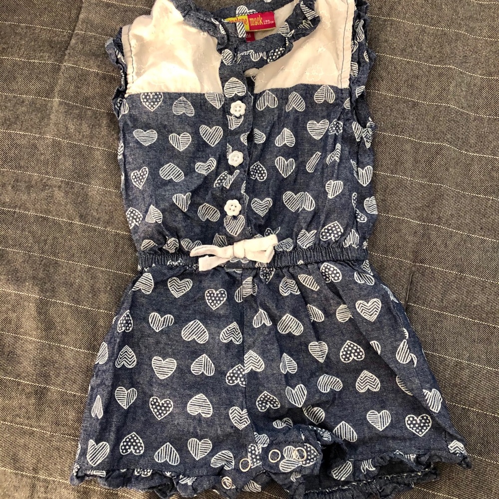 Denim romper
